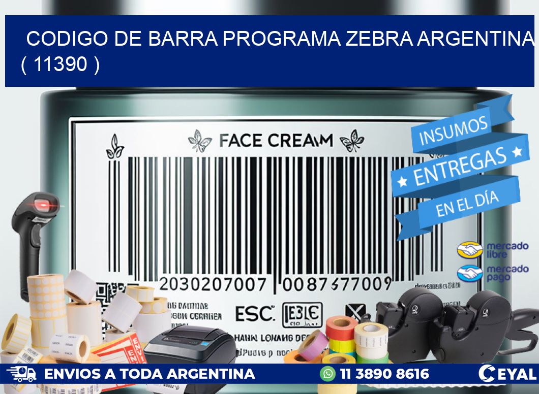 CODIGO DE BARRA PROGRAMA ZEBRA ARGENTINA ( 11390 )