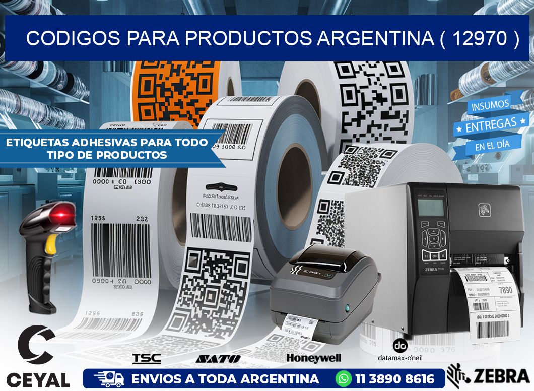 CODIGOS PARA PRODUCTOS ARGENTINA ( 12970 )