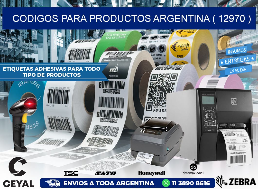 CODIGOS PARA PRODUCTOS ARGENTINA ( 12970 )