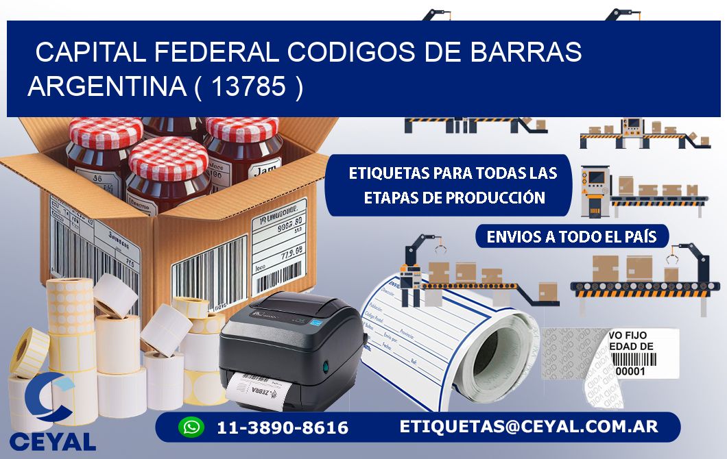 Capital federal codigos de barras argentina ( 13785 )