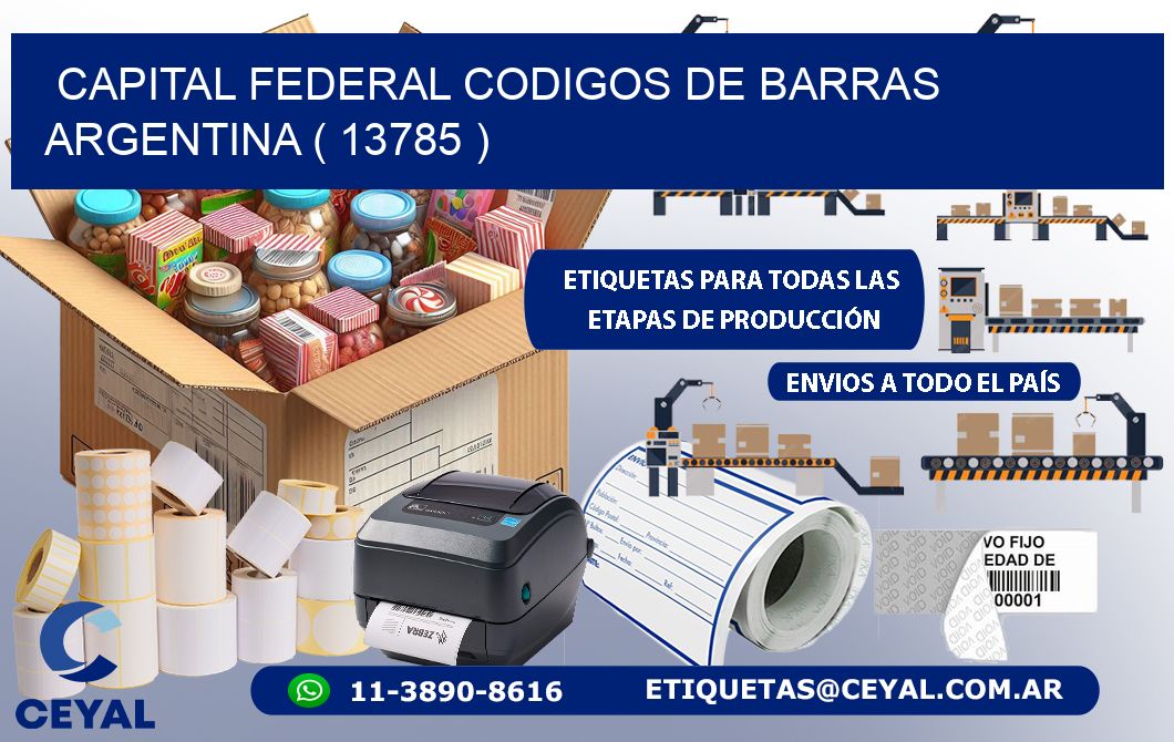 Capital federal codigos de barras argentina ( 13785 )