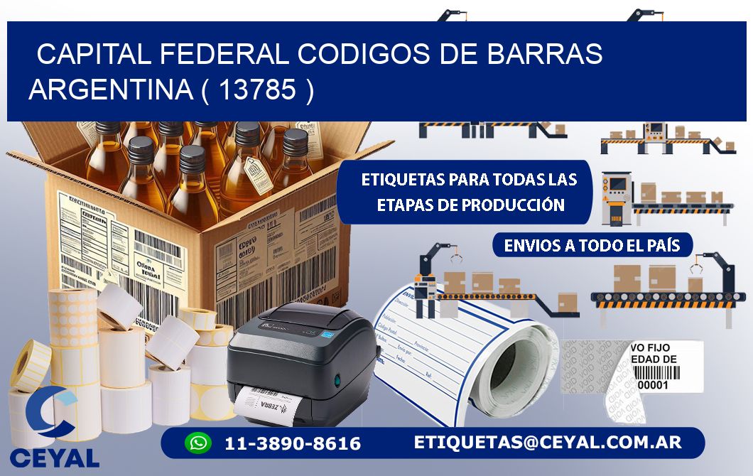 Capital federal codigos de barras argentina ( 13785 )