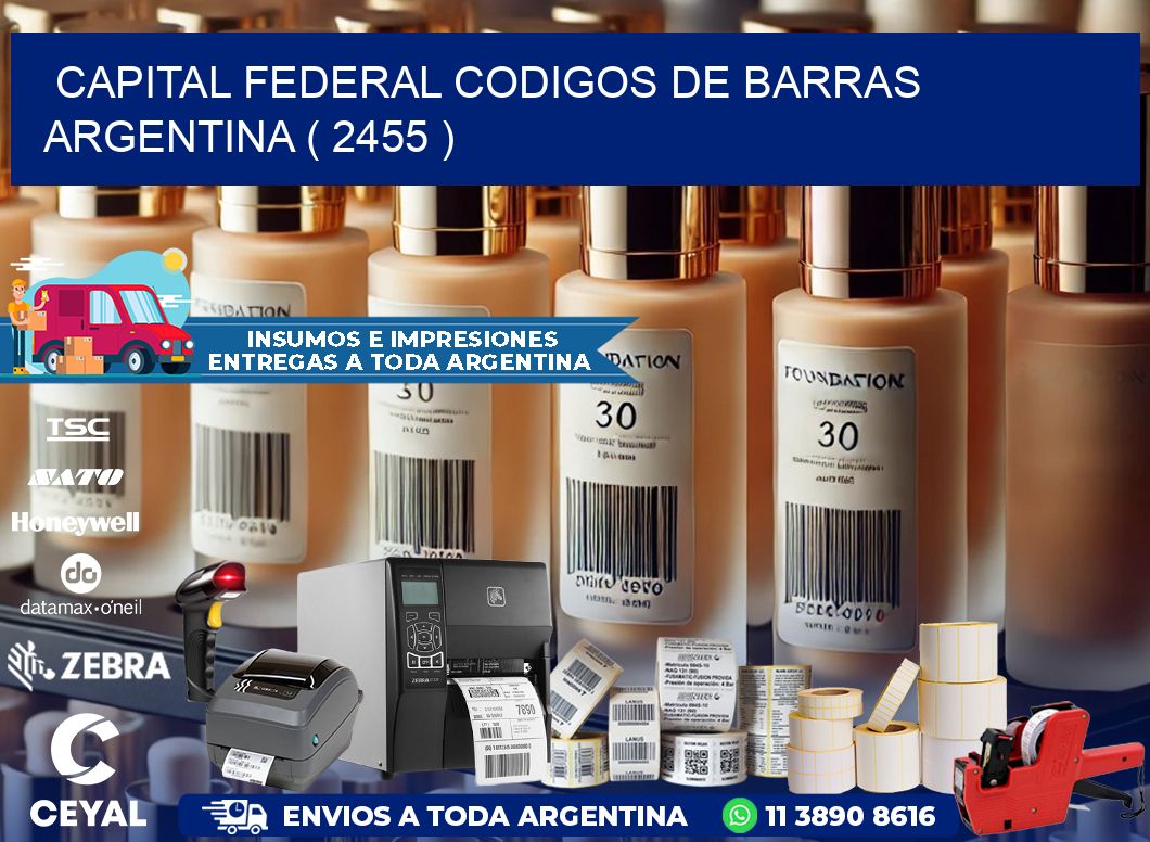 Capital federal codigos de barras argentina ( 2455 )