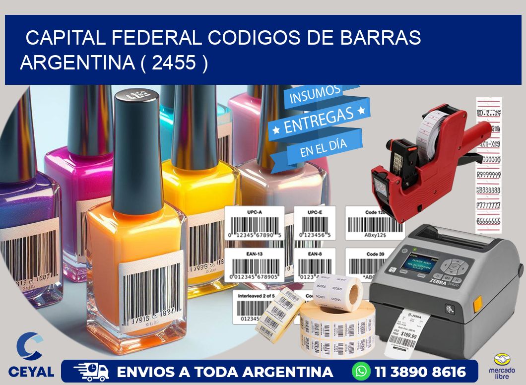 Capital federal codigos de barras argentina ( 2455 )