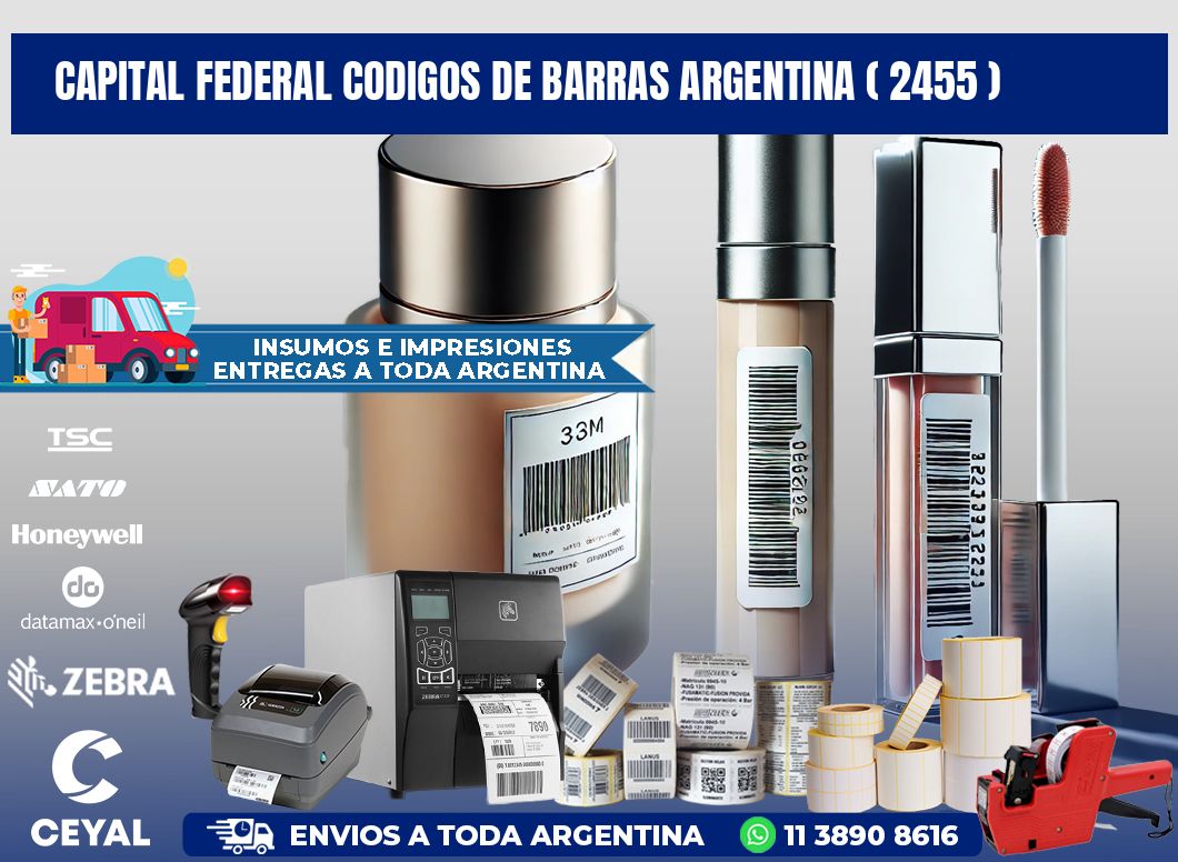 Capital federal codigos de barras argentina ( 2455 )