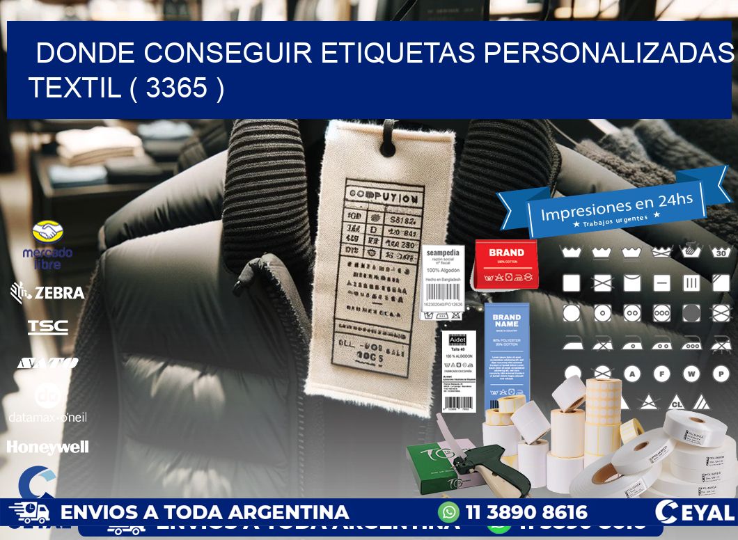 DONDE CONSEGUIR ETIQUETAS PERSONALIZADAS TEXTIL ( 3365 )