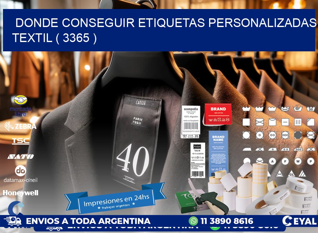 DONDE CONSEGUIR ETIQUETAS PERSONALIZADAS TEXTIL ( 3365 )