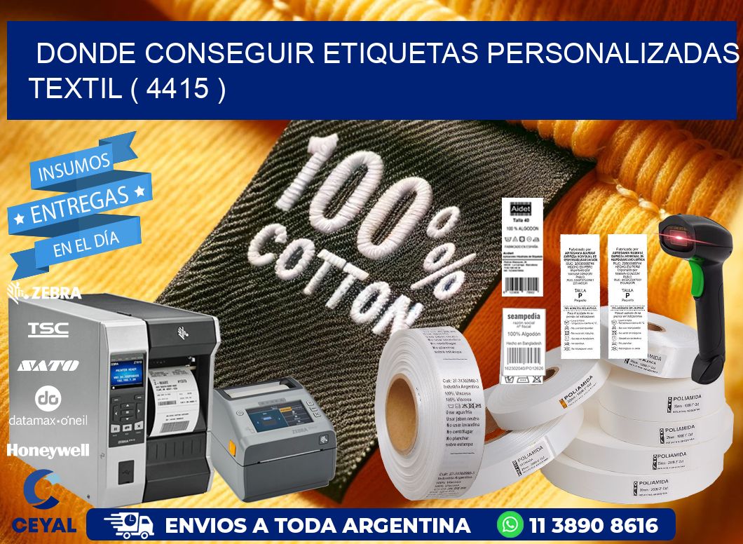 DONDE CONSEGUIR ETIQUETAS PERSONALIZADAS TEXTIL ( 4415 )