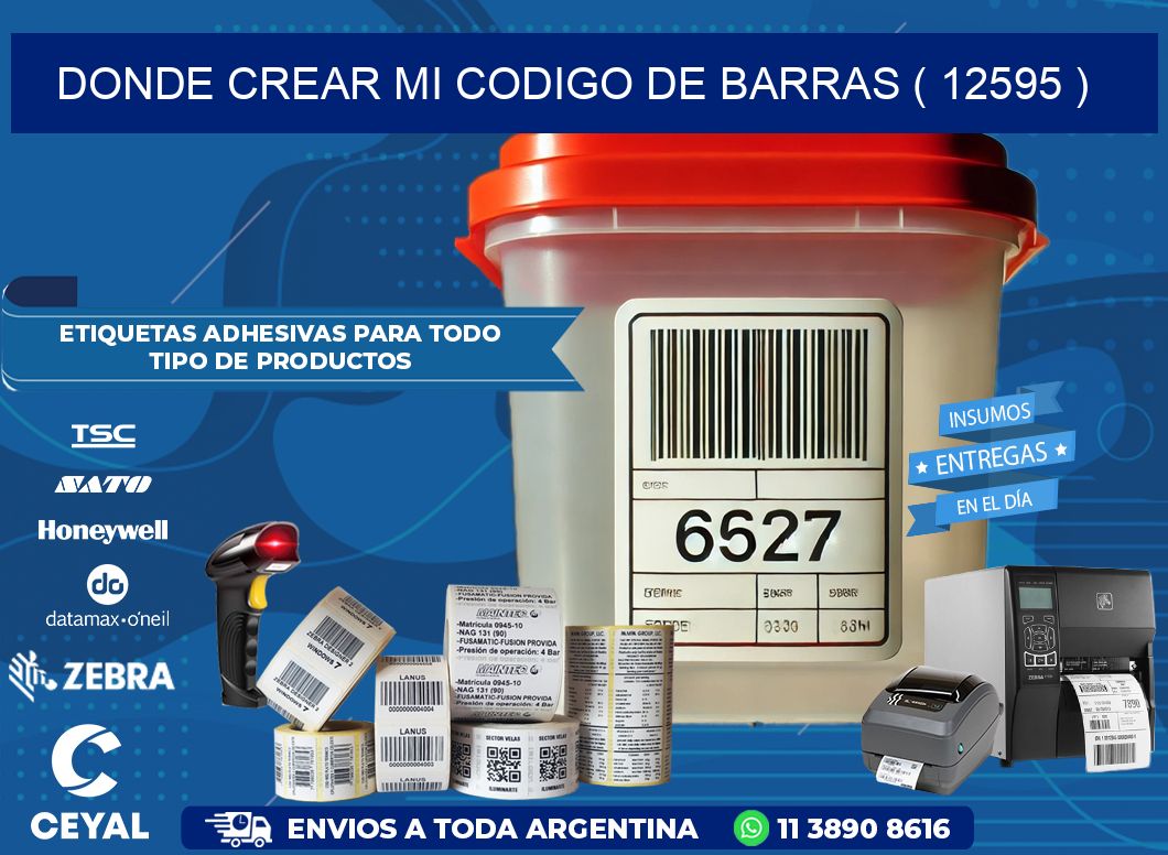 DONDE CREAR MI CODIGO DE BARRAS ( 12595 )