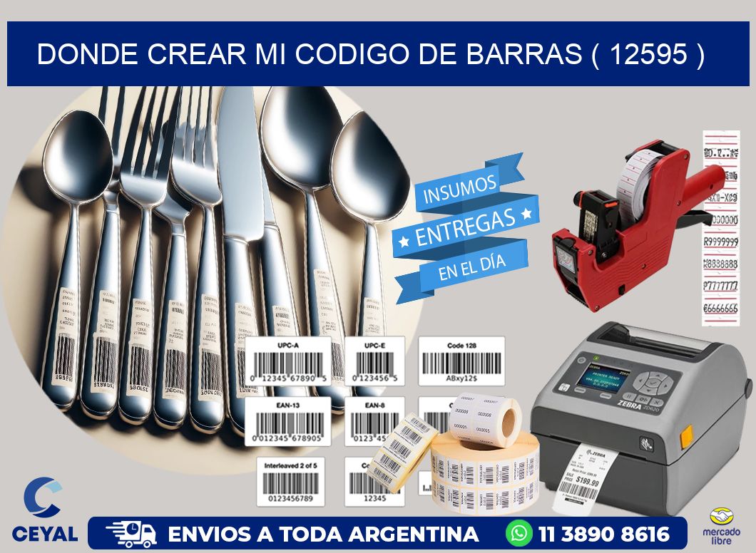 DONDE CREAR MI CODIGO DE BARRAS ( 12595 )