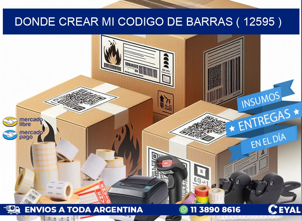DONDE CREAR MI CODIGO DE BARRAS ( 12595 )
