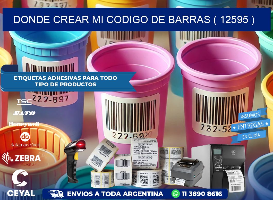 DONDE CREAR MI CODIGO DE BARRAS ( 12595 )