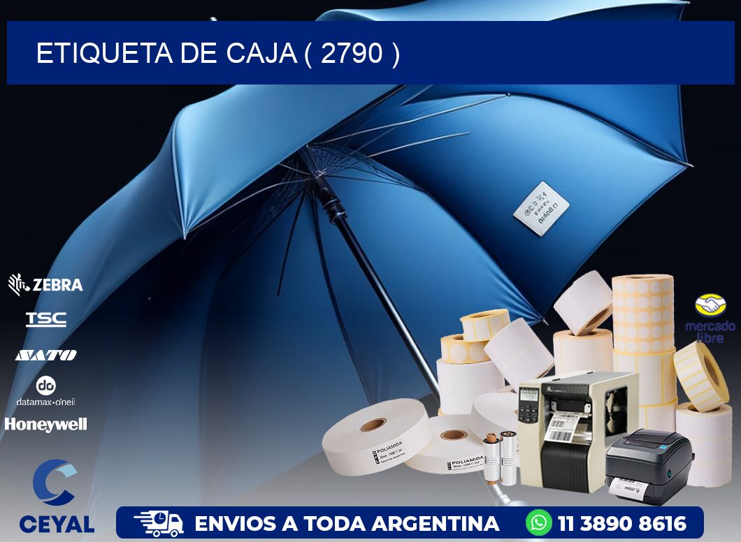 ETIQUETA DE CAJA ( 2790 )