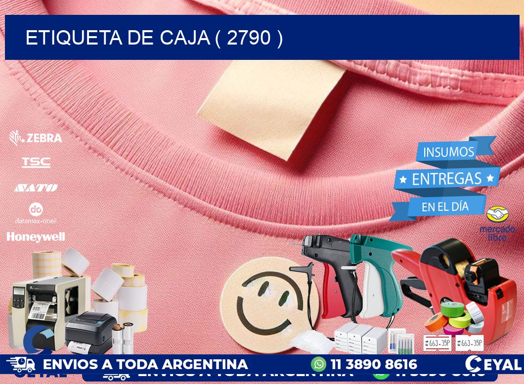 ETIQUETA DE CAJA ( 2790 )