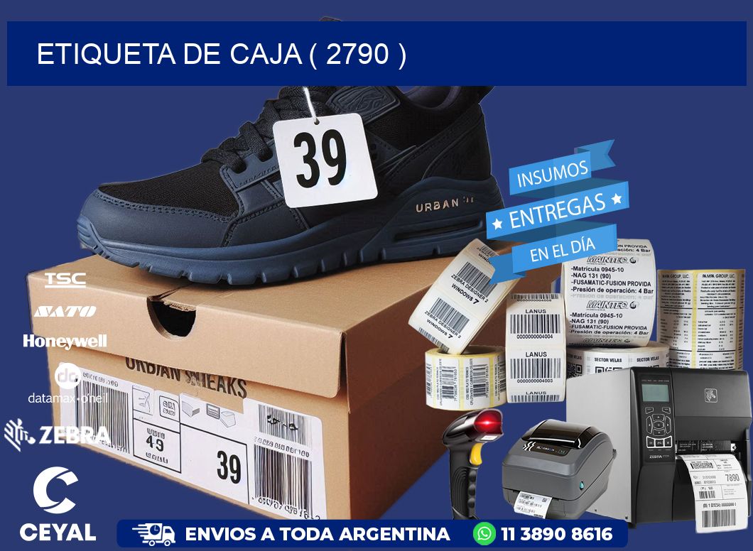 ETIQUETA DE CAJA ( 2790 )