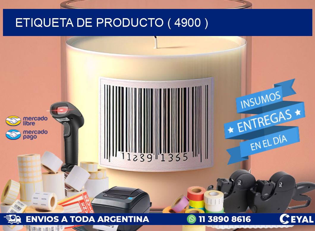 ETIQUETA DE PRODUCTO ( 4900 )