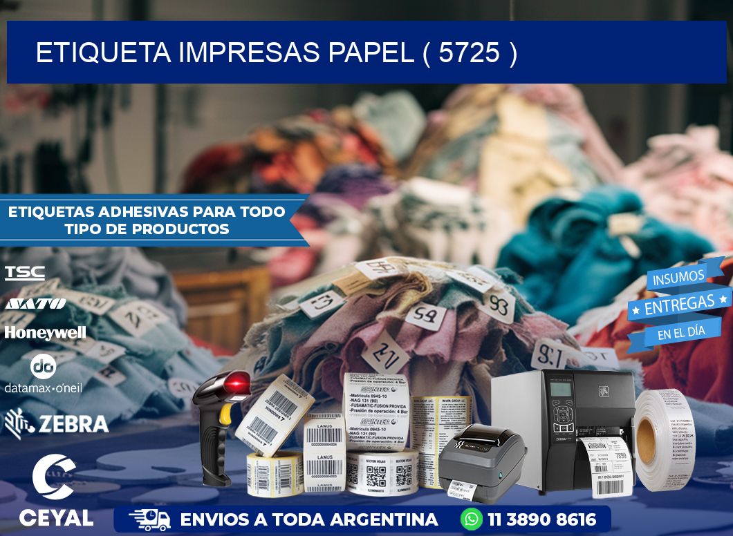 ETIQUETA IMPRESAS PAPEL ( 5725 )