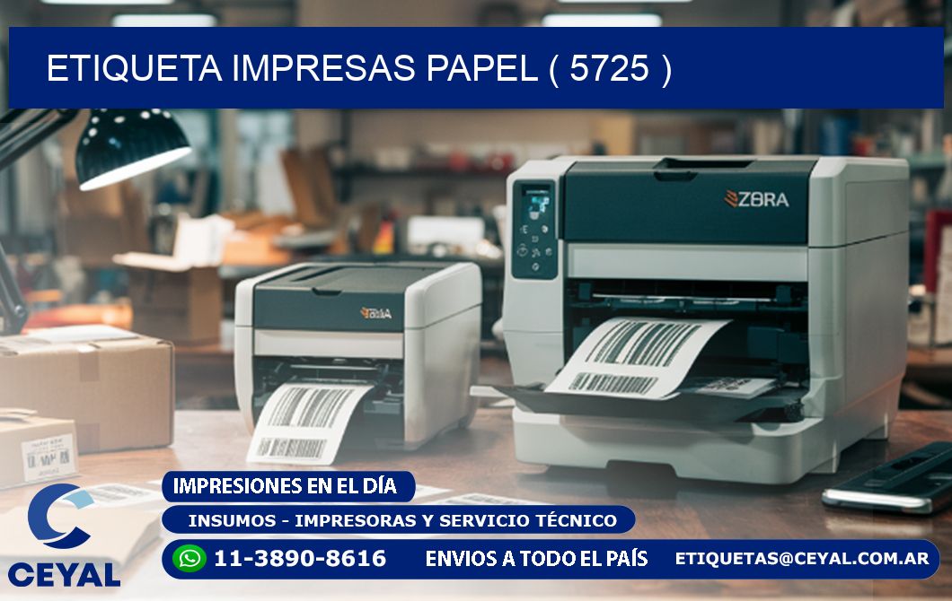 ETIQUETA IMPRESAS PAPEL ( 5725 )