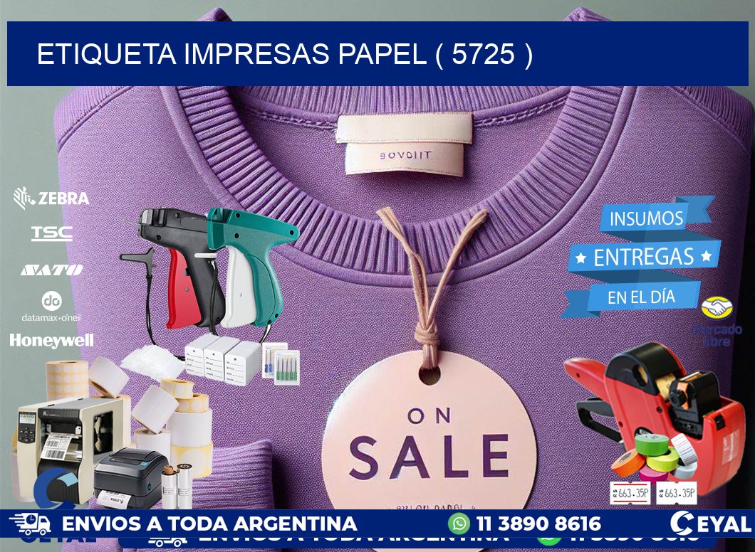 ETIQUETA IMPRESAS PAPEL ( 5725 )