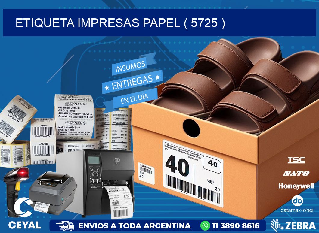 ETIQUETA IMPRESAS PAPEL ( 5725 )