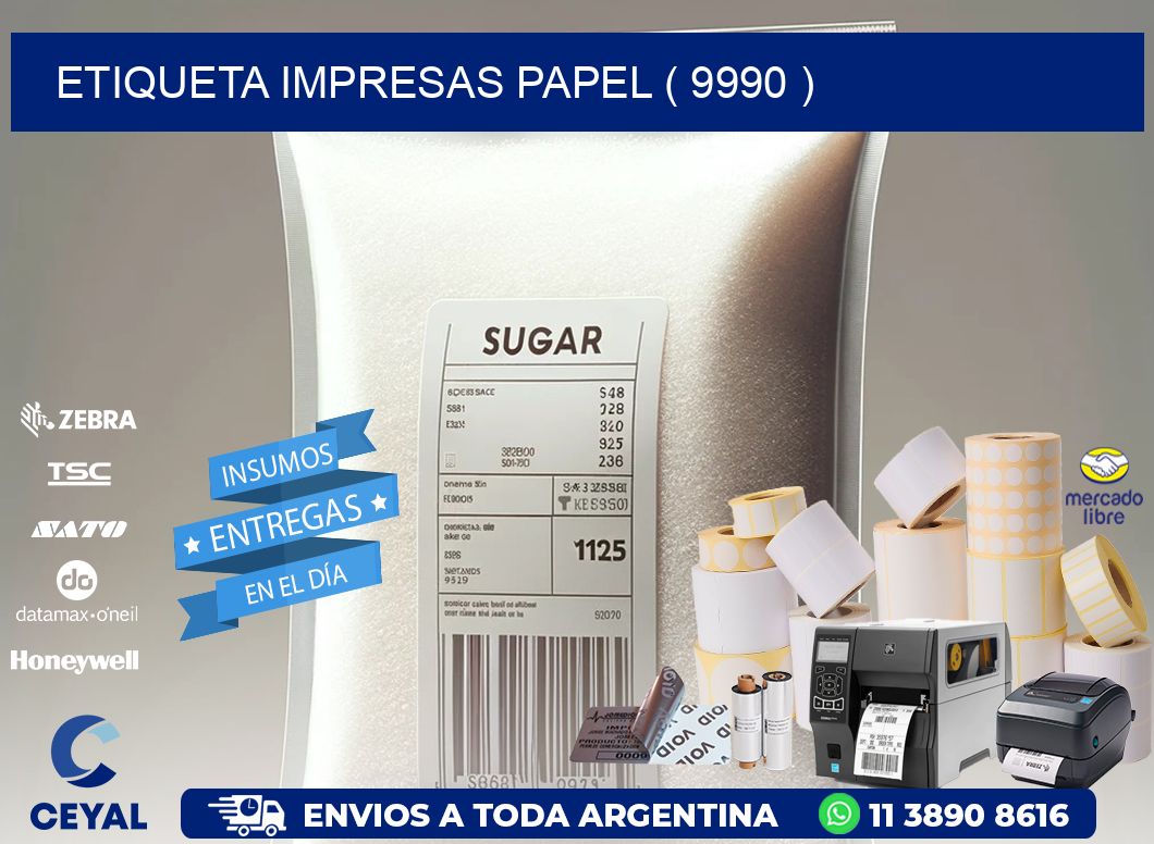ETIQUETA IMPRESAS PAPEL ( 9990 )