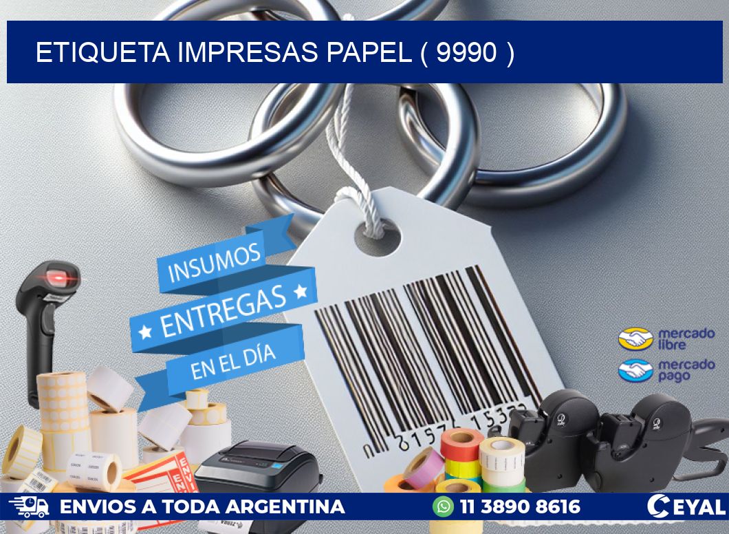 ETIQUETA IMPRESAS PAPEL ( 9990 )