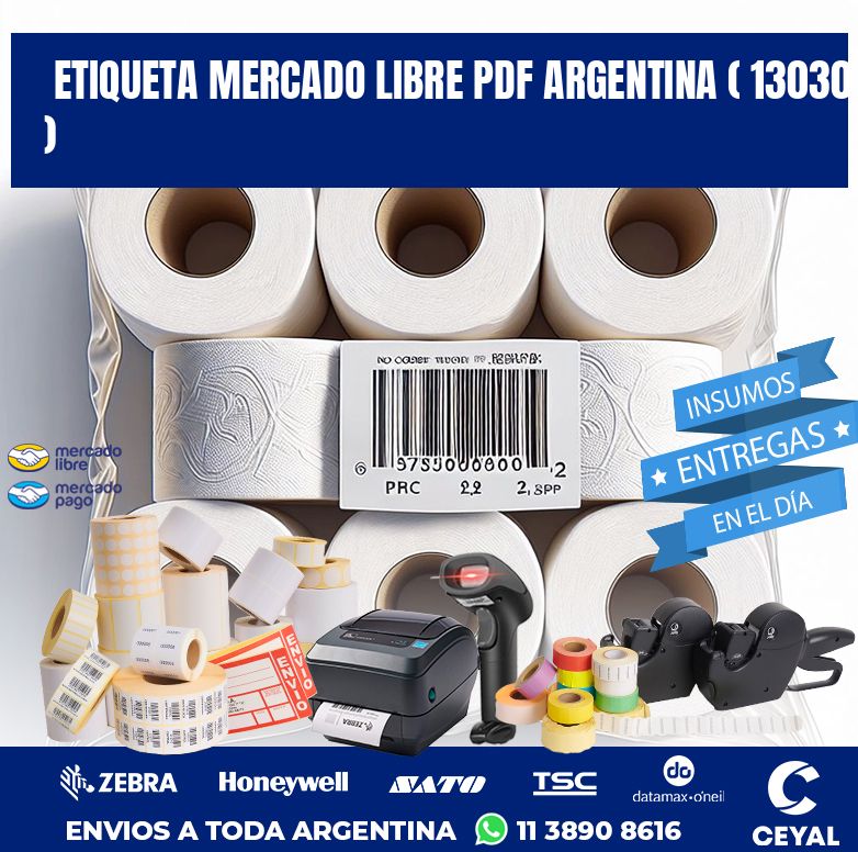 ETIQUETA MERCADO LIBRE PDF ARGENTINA ( 13030 )