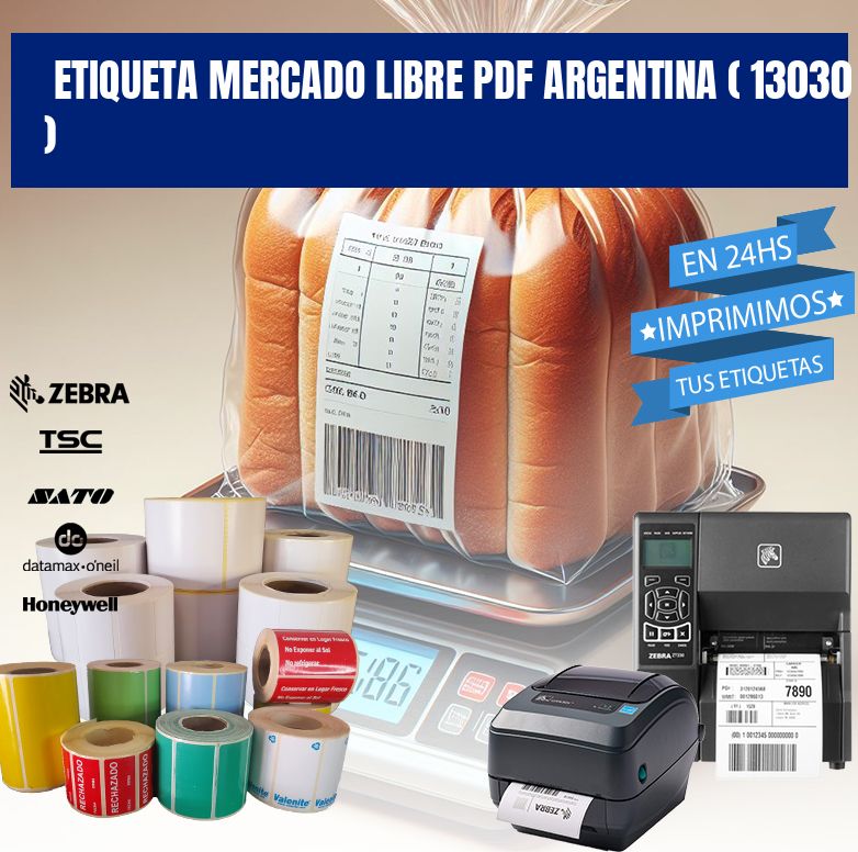 ETIQUETA MERCADO LIBRE PDF ARGENTINA ( 13030 )