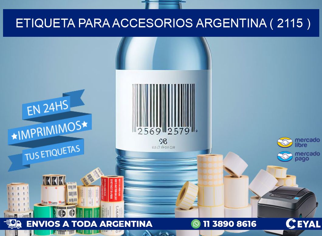 ETIQUETA PARA ACCESORIOS ARGENTINA ( 2115 )