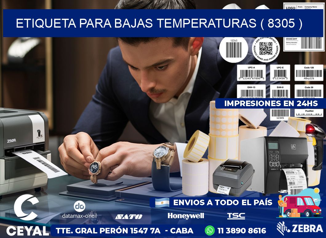 ETIQUETA PARA BAJAS TEMPERATURAS ( 8305 )