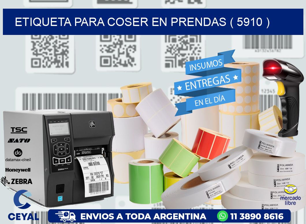 ETIQUETA PARA COSER EN PRENDAS ( 5910 )