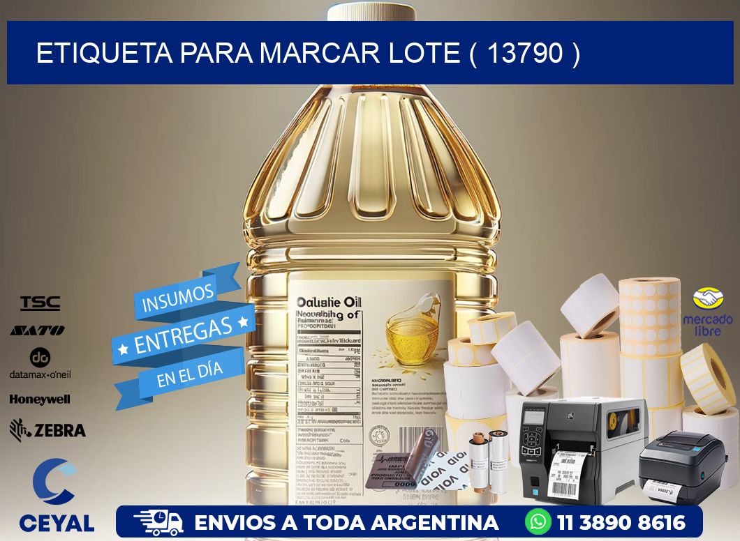 ETIQUETA PARA MARCAR LOTE ( 13790 )