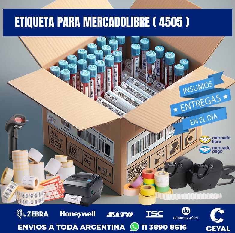 ETIQUETA PARA MERCADOLIBRE ( 4505 )