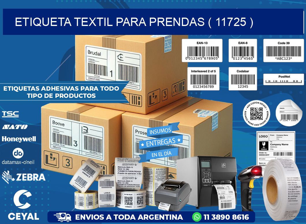 ETIQUETA TEXTIL PARA PRENDAS ( 11725 )