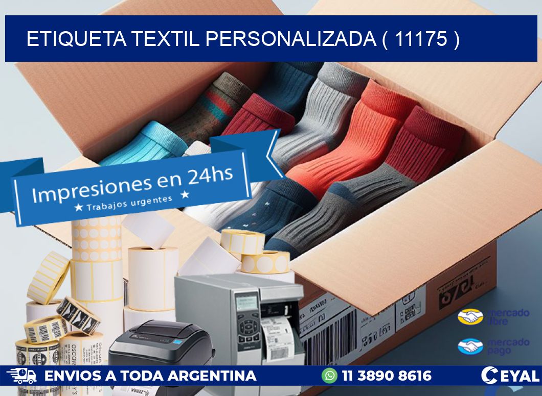 ETIQUETA TEXTIL PERSONALIZADA ( 11175 )