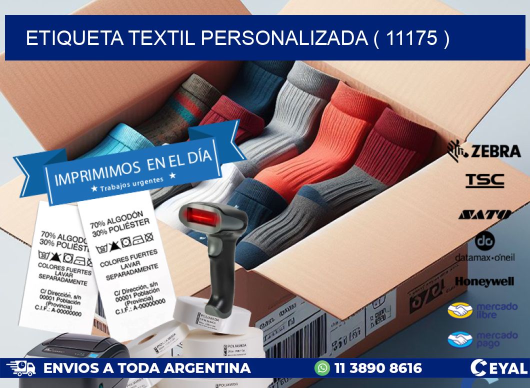 ETIQUETA TEXTIL PERSONALIZADA ( 11175 )