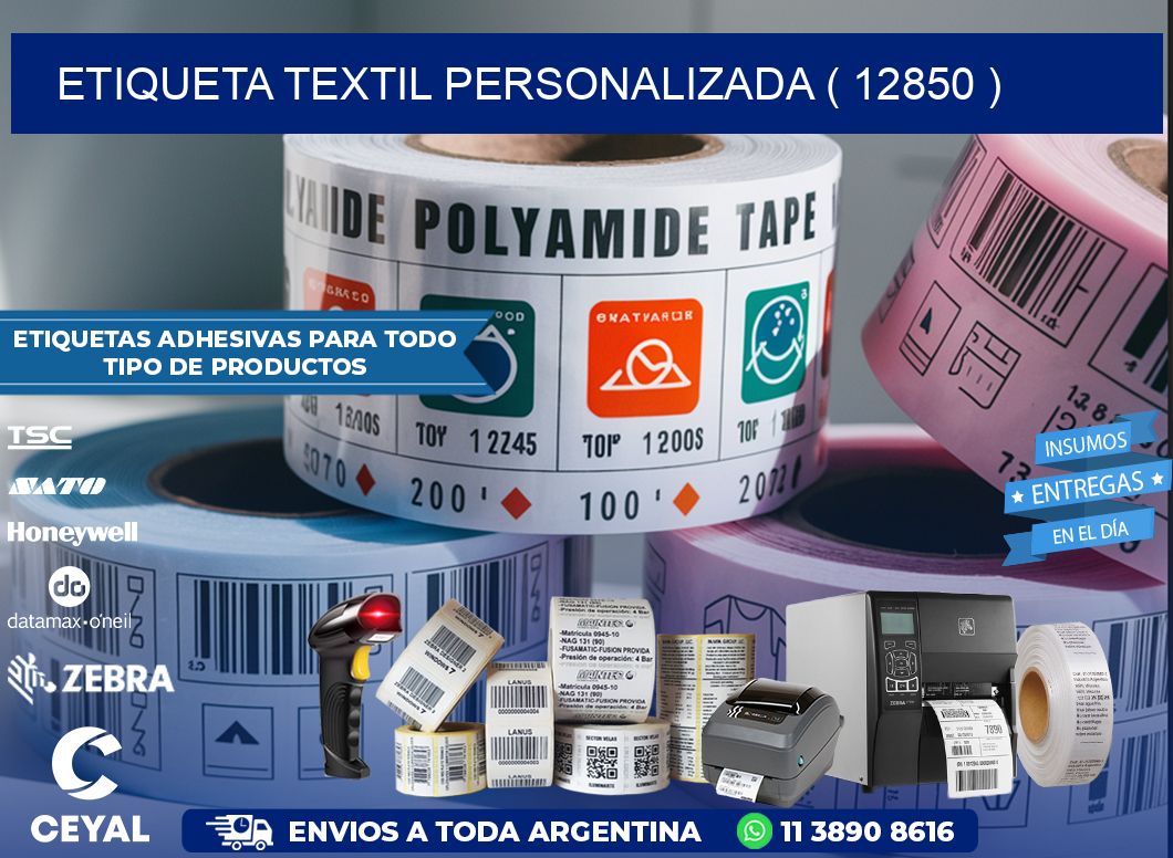 ETIQUETA TEXTIL PERSONALIZADA ( 12850 )