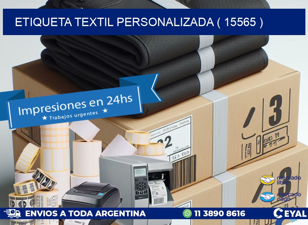 ETIQUETA TEXTIL PERSONALIZADA ( 15565 )