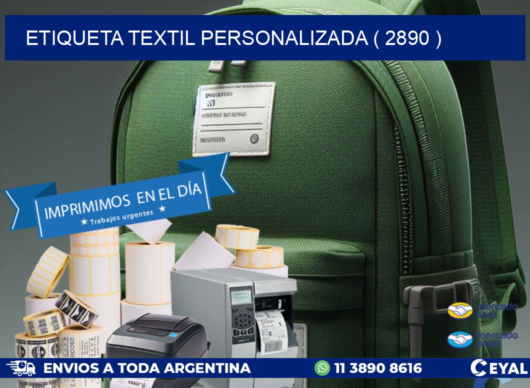 ETIQUETA TEXTIL PERSONALIZADA ( 2890 )