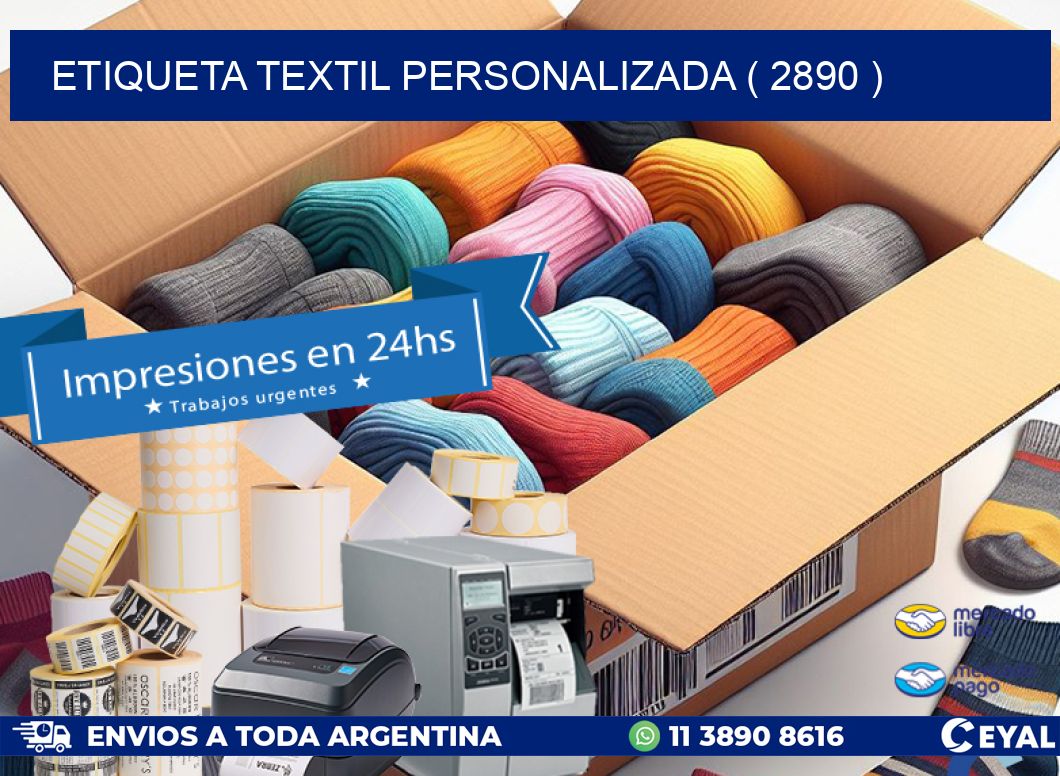 ETIQUETA TEXTIL PERSONALIZADA ( 2890 )