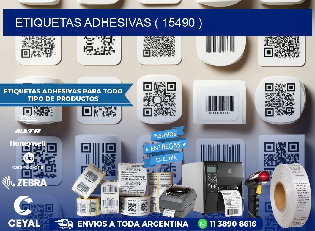 ETIQUETAS ADHESIVAS ( 15490 )