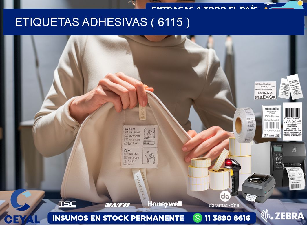 ETIQUETAS ADHESIVAS ( 6115 )