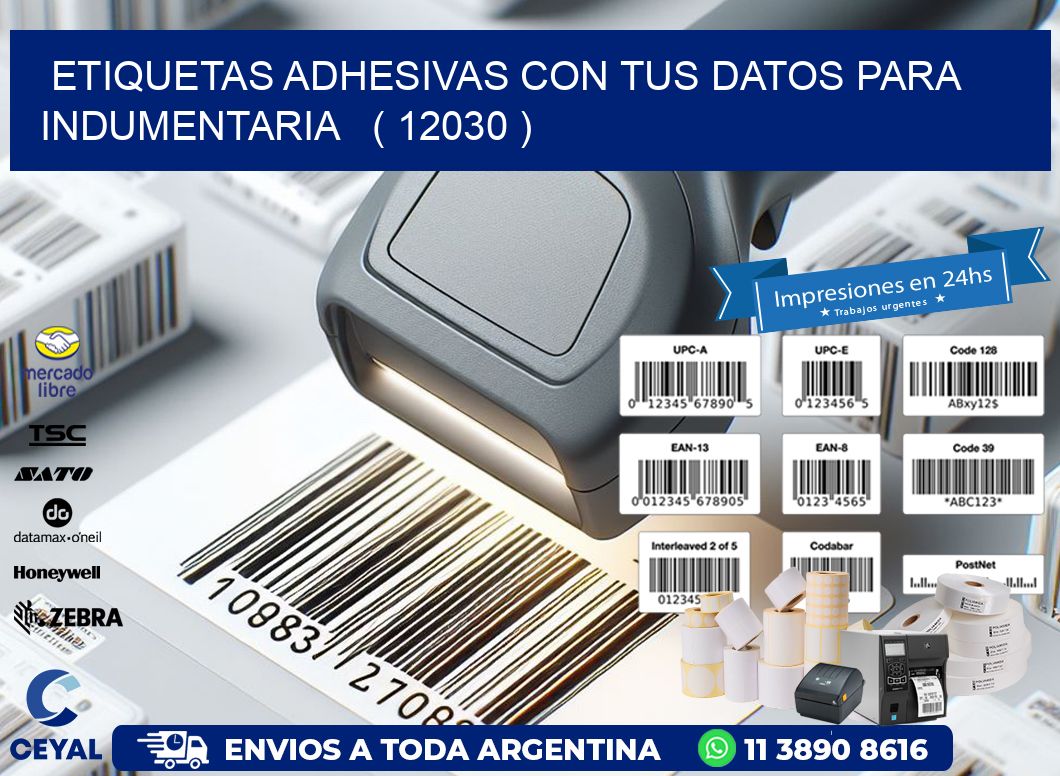 ETIQUETAS ADHESIVAS CON TUS DATOS PARA INDUMENTARIA   ( 12030 )