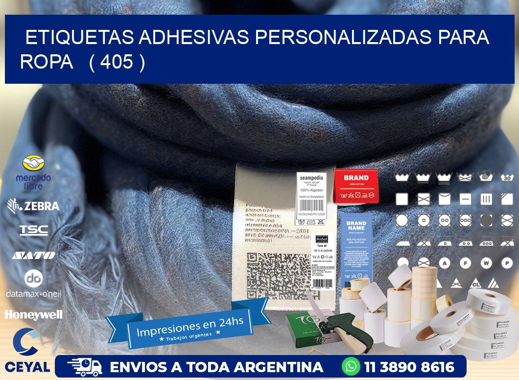 ETIQUETAS ADHESIVAS PERSONALIZADAS PARA ROPA   ( 405 )