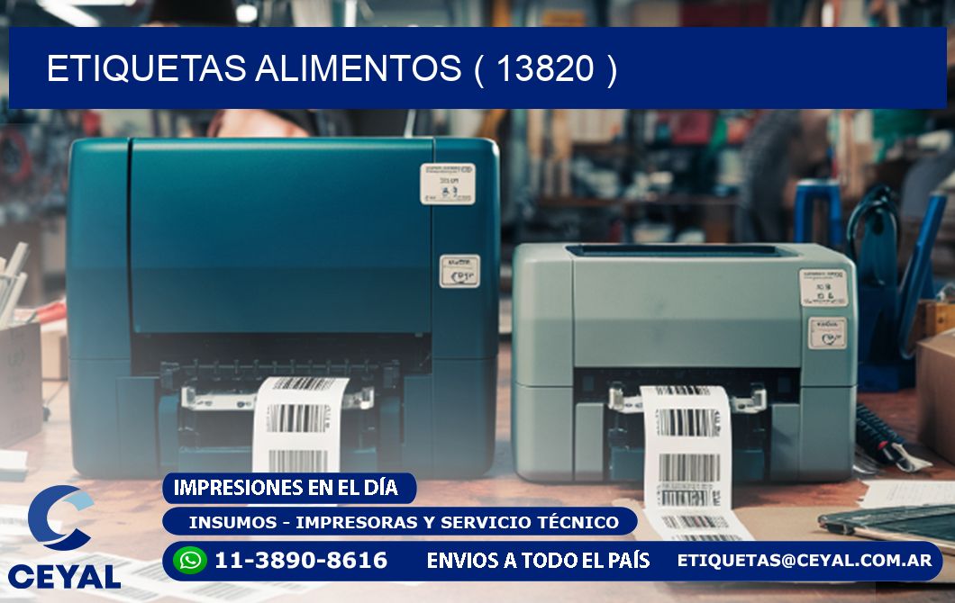 ETIQUETAS ALIMENTOS ( 13820 )