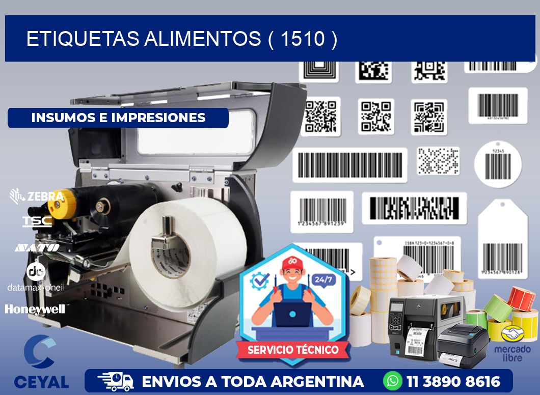 ETIQUETAS ALIMENTOS ( 1510 )