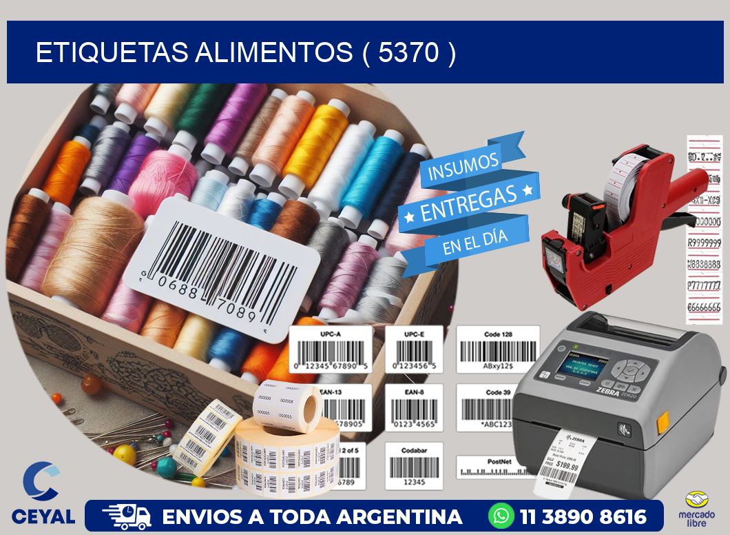 ETIQUETAS ALIMENTOS ( 5370 )