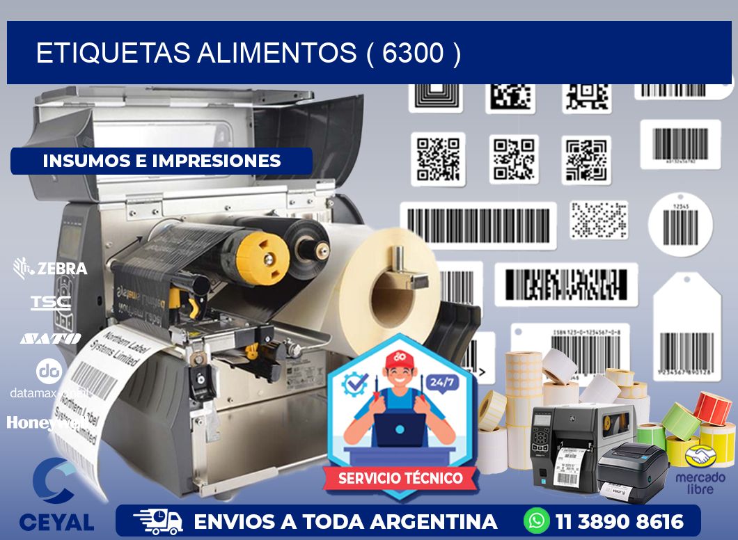 ETIQUETAS ALIMENTOS ( 6300 )