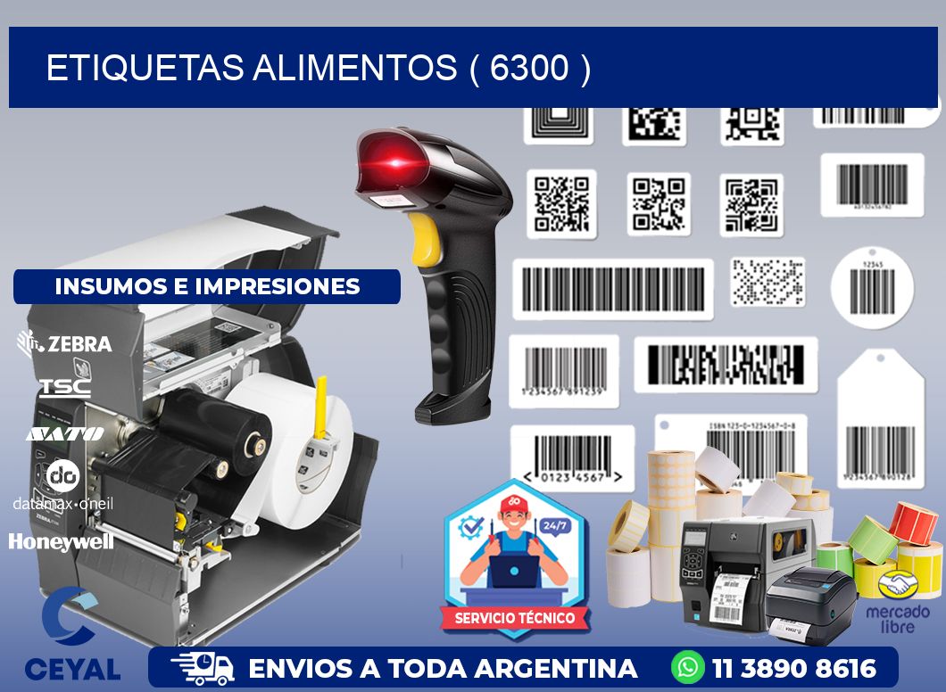 ETIQUETAS ALIMENTOS ( 6300 )