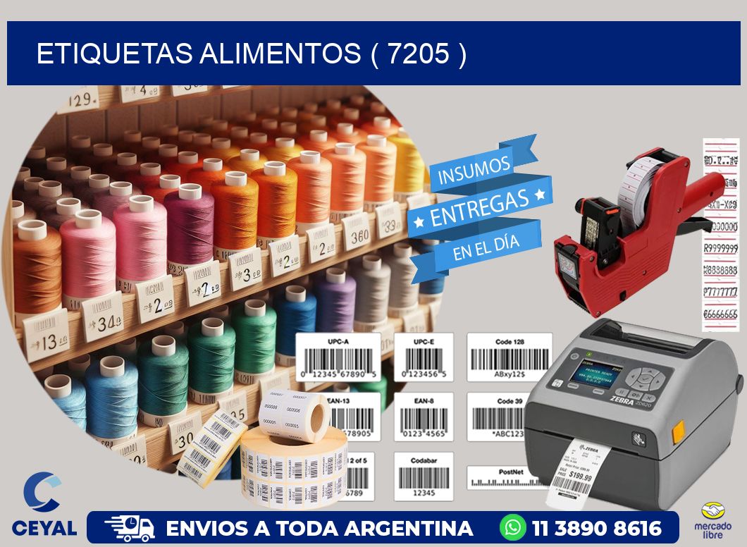ETIQUETAS ALIMENTOS ( 7205 )